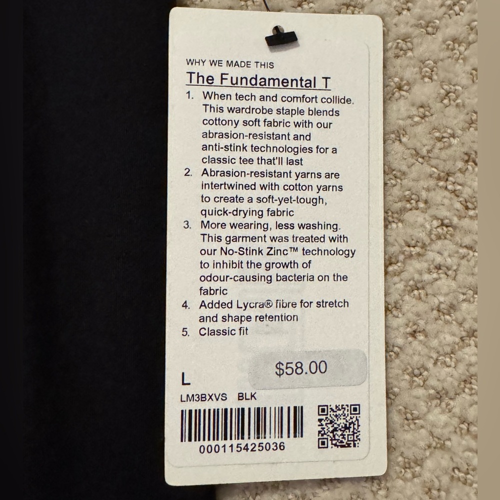 Lululemon Men’s Large Fundamental T